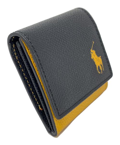 POLO RALPH LAUREN（ポロ・ラルフローレン）POLO RALPH LAUREN (ポロ・ラルフローレン) コインケース ニュー コントラストポニー ブラック×イエロー サイズ:実寸サイズにてご確認ください。の古着・服飾アイテム
