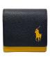 POLO RALPH LAUREN（ポロ・ラルフローレン）の古着「コインケース ニュー コントラストポニー」｜ブラック×イエロー