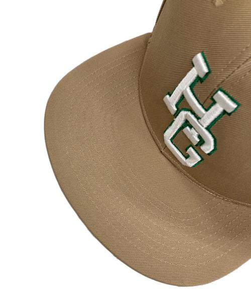Hysteric Glamour（ヒステリックグラマー）Hysteric Glamour (ヒステリックグラマー) HG刺繍 ベースボールキャップ ライトブラウン×グリーン サイズ:Fの古着・服飾アイテム