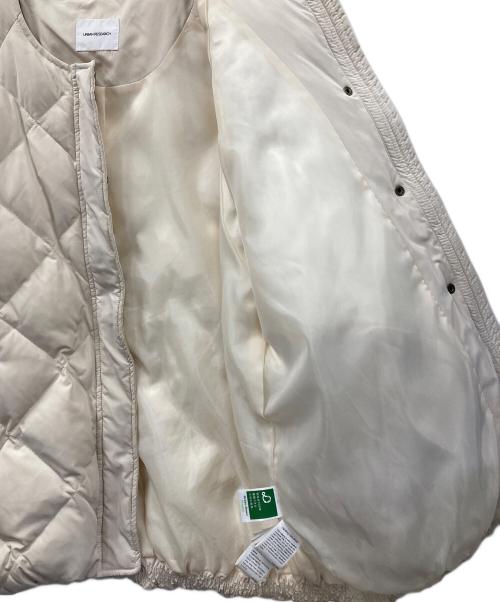 URBAN RESEARCH（アーバンリサーチ）URBAN RESEARCH (アーバンリサーチ) コクーンキルティングダウンジャケット アイボリー サイズ:Freeの古着・服飾アイテム