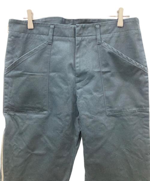 SUNSEA（サンシー）SUNSEA (サンシー) サイドジップパンツ ブラック サイズ:3の古着・服飾アイテム