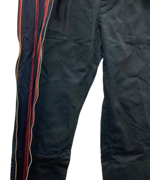 SUNSEA（サンシー）SUNSEA (サンシー) サイドジップパンツ ブラック サイズ:3の古着・服飾アイテム