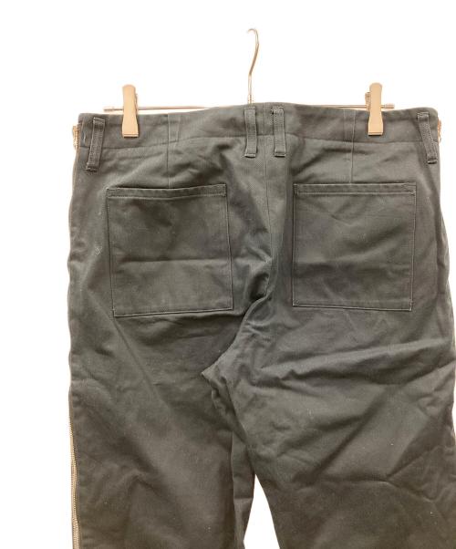 SUNSEA（サンシー）SUNSEA (サンシー) サイドジップパンツ ブラック サイズ:3の古着・服飾アイテム