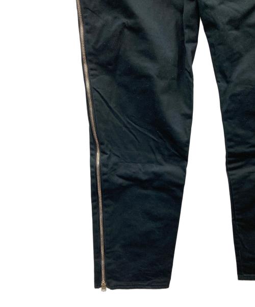 SUNSEA（サンシー）SUNSEA (サンシー) サイドジップパンツ ブラック サイズ:3の古着・服飾アイテム