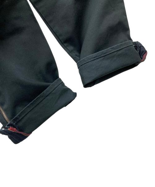 SUNSEA（サンシー）SUNSEA (サンシー) サイドジップパンツ ブラック サイズ:3の古着・服飾アイテム