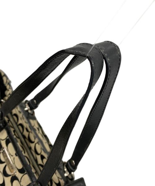 COACH（コーチ）COACH (コーチ) トートバッグ シグネチャー ベージュ×ブラック サイズ:実寸サイズにてご確認ください。の古着・服飾アイテム