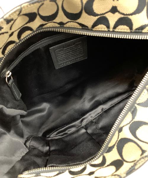 COACH（コーチ）COACH (コーチ) トートバッグ シグネチャー ベージュ×ブラック サイズ:実寸サイズにてご確認ください。の古着・服飾アイテム