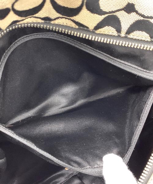 COACH（コーチ）COACH (コーチ) トートバッグ シグネチャー ベージュ×ブラック サイズ:実寸サイズにてご確認ください。の古着・服飾アイテム