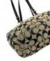 中古・古着 COACH (コーチ) トートバッグ シグネチャー ベージュ×ブラック サイズ:実寸サイズにてご確認ください。：5000円