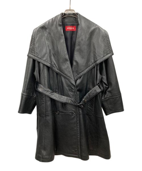 dorothee bis（ドロテ ビス）dorothee bis (ドロテ ビス) レザートレンチコート ブラック サイズ:Mの古着・服飾アイテム