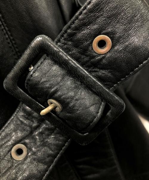 dorothee bis（ドロテ ビス）dorothee bis (ドロテ ビス) レザートレンチコート ブラック サイズ:Mの古着・服飾アイテム