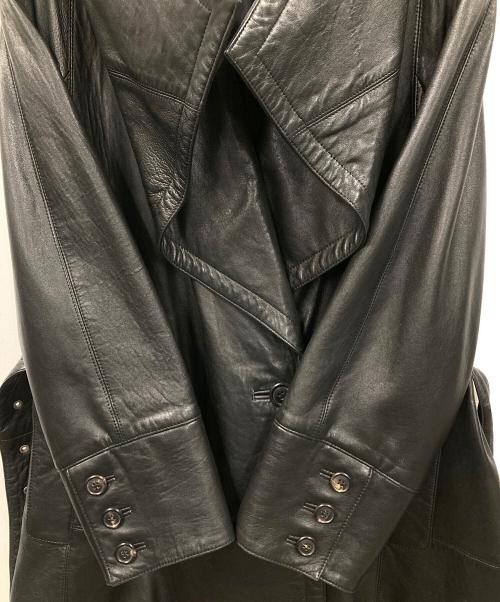 dorothee bis（ドロテ ビス）dorothee bis (ドロテ ビス) レザートレンチコート ブラック サイズ:Mの古着・服飾アイテム