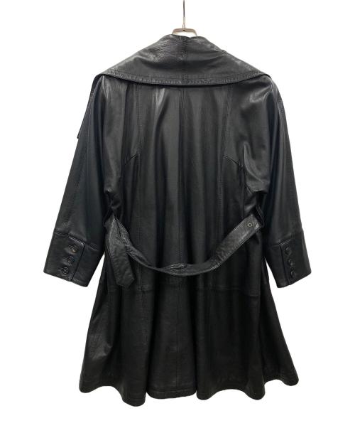 dorothee bis（ドロテ ビス）dorothee bis (ドロテ ビス) レザートレンチコート ブラック サイズ:Mの古着・服飾アイテム