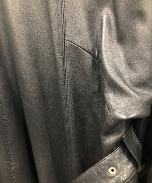 dorothee bis（ドロテ ビス）dorothee bis (ドロテ ビス) レザートレンチコート ブラック サイズ:Mの古着・服飾アイテム