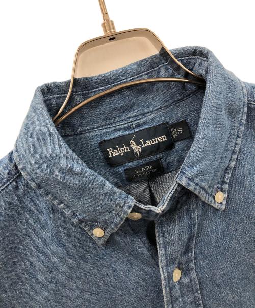 POLO RALPH LAUREN（ポロ・ラルフローレン）POLO RALPH LAUREN (ポロ・ラルフローレン) ボタンダウンデニムシャツ BLAIRE（ブレア） インディゴ サイズ:S 未使用品の古着・服飾アイテム