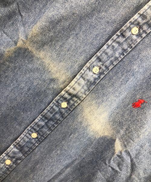 POLO RALPH LAUREN（ポロ・ラルフローレン）POLO RALPH LAUREN (ポロ・ラルフローレン) ボタンダウンデニムシャツ BLAIRE（ブレア） インディゴ サイズ:S 未使用品の古着・服飾アイテム