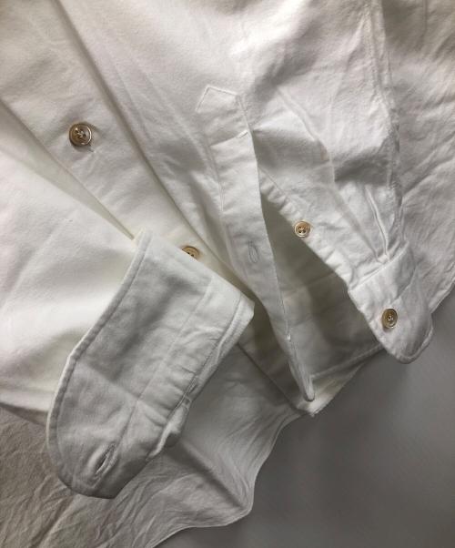 BORRELLI（ボレッリ）BORRELLI (ボレッリ) 長袖シャツ 24-25AW コットンブラッシュドオックスホリゾンタルカラーシャツ ホワイト サイズ:L 未使用品の古着・服飾アイテム