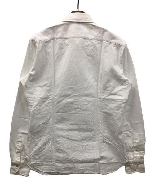 BORRELLI（ボレッリ）BORRELLI (ボレッリ) 長袖シャツ 24-25AW コットンブラッシュドオックスホリゾンタルカラーシャツ ホワイト サイズ:L 未使用品の古着・服飾アイテム