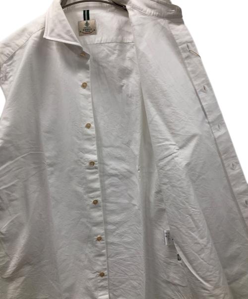 BORRELLI（ボレッリ）BORRELLI (ボレッリ) 長袖シャツ 24-25AW コットンブラッシュドオックスホリゾンタルカラーシャツ ホワイト サイズ:L 未使用品の古着・服飾アイテム