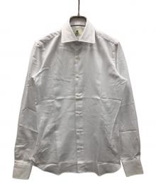 BORRELLI（ボレッリ）の古着「長袖シャツ 25-26AW コットンカルゼセミワイドカラードレスシャツ」｜ホワイト