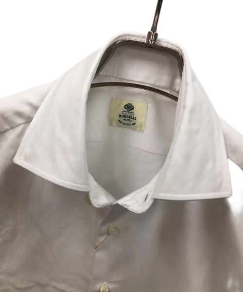 BORRELLI（ボレッリ）BORRELLI (ボレッリ) 長袖シャツ 25-26AW コットンカルゼセミワイドカラードレスシャツ ホワイト サイズ:37 未使用品の古着・服飾アイテム