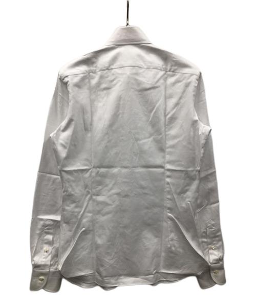 BORRELLI（ボレッリ）BORRELLI (ボレッリ) 長袖シャツ 25-26AW コットンカルゼセミワイドカラードレスシャツ ホワイト サイズ:37 未使用品の古着・服飾アイテム