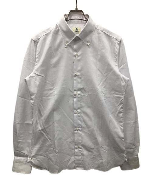 BORRELLI（ボレッリ）BORRELLI (ボレッリ) 長袖シャツ コットンロイヤルオックスボタンダウンシャツ ホワイト サイズ:40 未使用品の古着・服飾アイテム