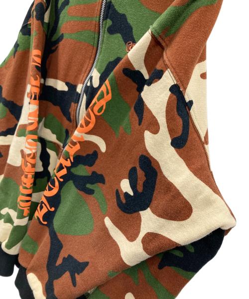 CHROME HEARTS（クロムハーツ）CHROME HEARTS (クロムハーツ) MattyBoy (マッティボーイ) ダガージップパーカー グリーン×ブラウン サイズ:X-LARGEの古着・服飾アイテム