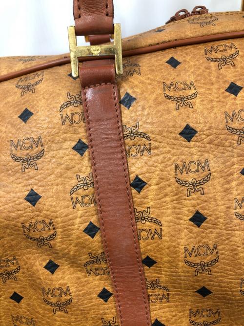 MCM（エムシーエム）MCM (エムシーエム) 2WAYバッグ ボストンバッグ ショルダーバッグ ブラウン サイズ:実寸サイズにてご確認下さい。の古着・服飾アイテム