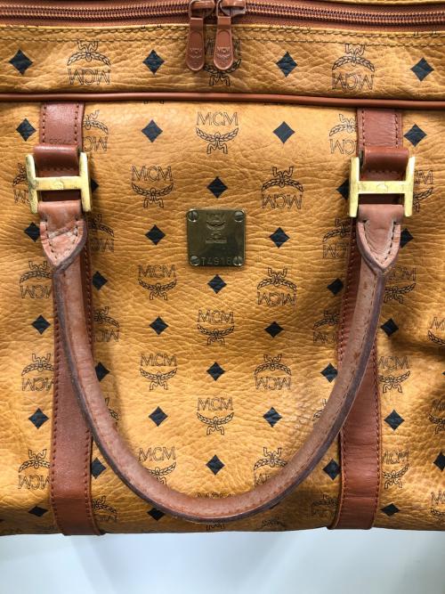 MCM（エムシーエム）MCM (エムシーエム) 2WAYバッグ ボストンバッグ ショルダーバッグ ブラウン サイズ:実寸サイズにてご確認下さい。の古着・服飾アイテム