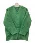 中古・古着 INDIVI V.A.I (インディヴィ バイ) ノーカラーショートコート アルパカ混 グリーン サイズ:36：18000円