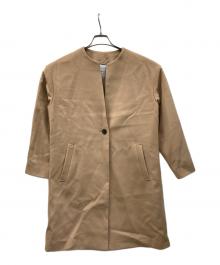 UNTITLED（アンタイトル）の古着「メイユールカシミヤノーカラーコート」｜ベージュ