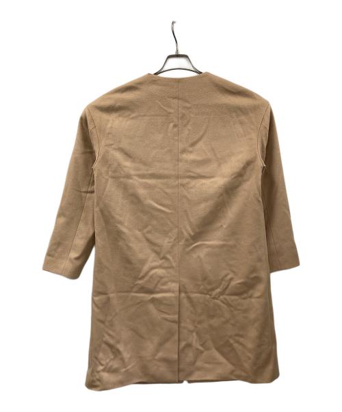 UNTITLED（アンタイトル）UNTITLED (アンタイトル) メイユールカシミヤノーカラーコート ベージュ サイズ:1の古着・服飾アイテム