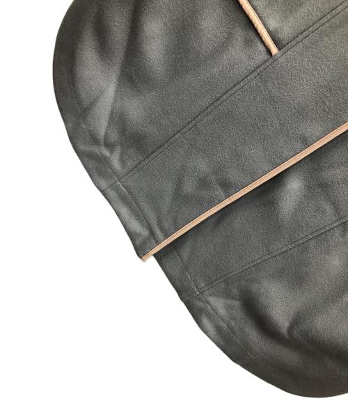 Lallia Mu（ラリア ムー）Lallia Mu (ラリア ムー) コート 配色パイピングガウンベスト スカイブルー サイズ:38の古着・服飾アイテム