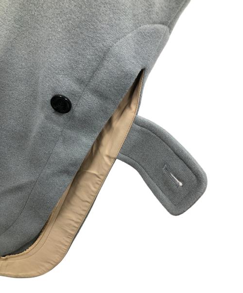 Lallia Mu（ラリア ムー）Lallia Mu (ラリア ムー) コート 配色パイピングガウンベスト スカイブルー サイズ:38の古着・服飾アイテム