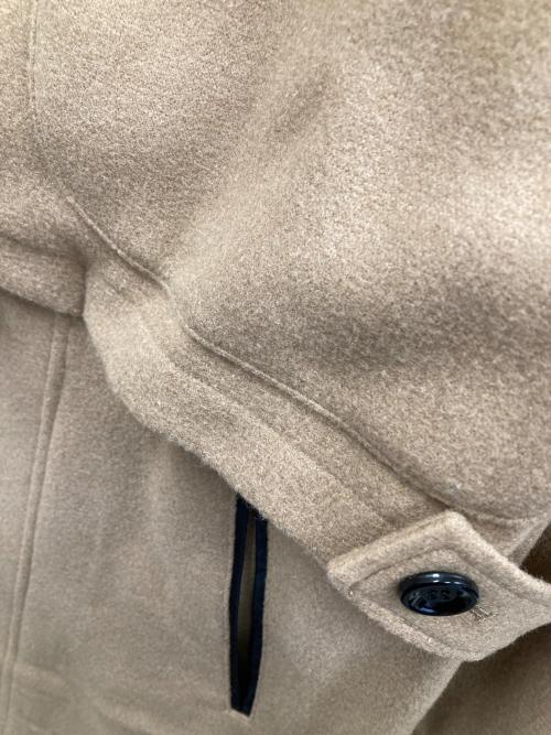 Lallia Mu（ラリア ムー）Lallia Mu (ラリア ムー) レイヤードカラー ミリタリーコート ベージュ サイズ:38の古着・服飾アイテム