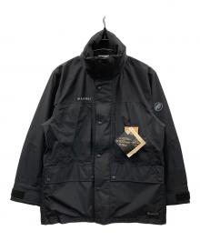 MAMMUT（マムート）の古着「ナイロンジャケット オベリスク ゴアテックス ジップイン ハードシェル コート アジアンフィット」｜ブラック