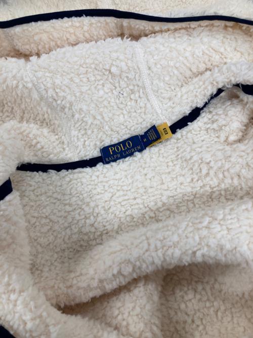 POLO RALPH LAUREN（ポロ・ラルフローレン）POLO RALPH LAUREN (ポロ・ラルフローレン) フリースジャケット ホワイト サイズ:Mの古着・服飾アイテム