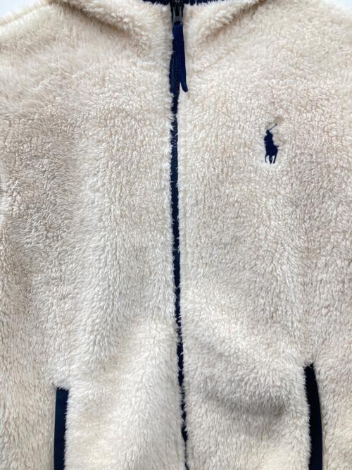 POLO RALPH LAUREN（ポロ・ラルフローレン）POLO RALPH LAUREN (ポロ・ラルフローレン) フリースジャケット ホワイト サイズ:Mの古着・服飾アイテム