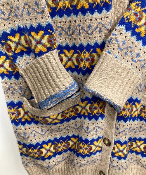 POLO RALPH LAUREN（ポロ・ラルフローレン）POLO RALPH LAUREN (ポロ・ラルフローレン) ロングカーディガン ベージュ系マルチカラー サイズ:SPの古着・服飾アイテム