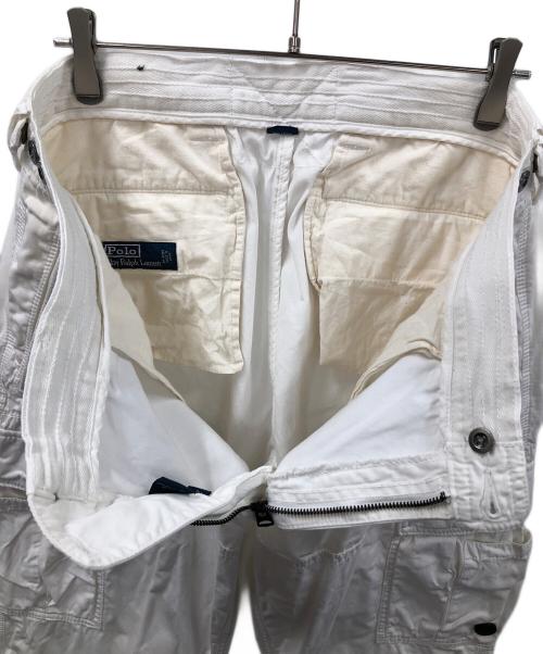 POLO RALPH LAUREN（ポロ・ラルフローレン）POLO RALPH LAUREN (ポロ・ラルフローレン) カーゴパンツ ホワイト サイズ:38/32の古着・服飾アイテム