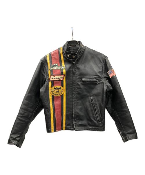 Schott（ショット）Schott (ショット) ライダースジャケット ブラック サイズ:36の古着・服飾アイテム