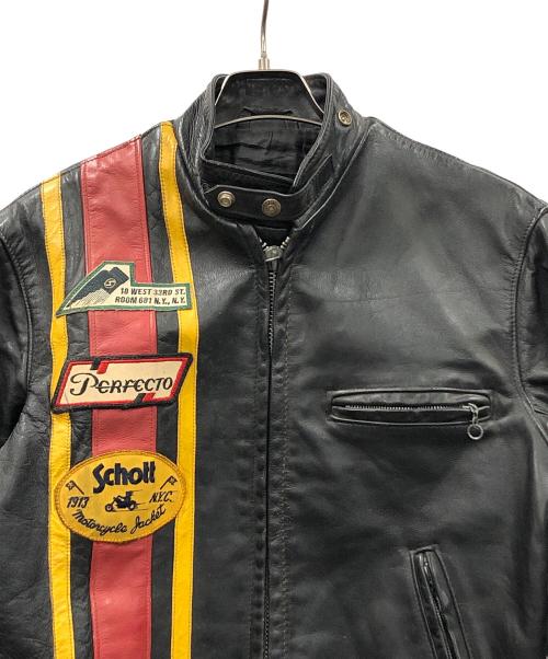 Schott（ショット）Schott (ショット) ライダースジャケット ブラック サイズ:36の古着・服飾アイテム