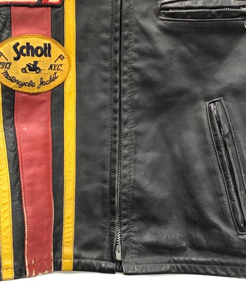 Schott（ショット）Schott (ショット) ライダースジャケット ブラック サイズ:36の古着・服飾アイテム