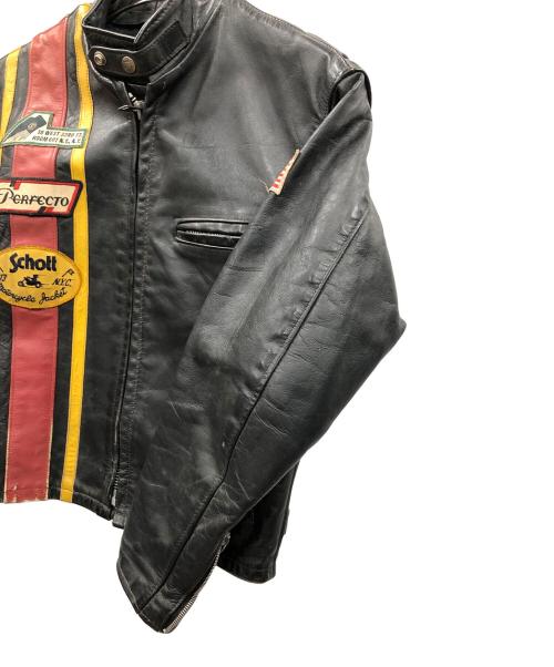 Schott（ショット）Schott (ショット) ライダースジャケット ブラック サイズ:36の古着・服飾アイテム