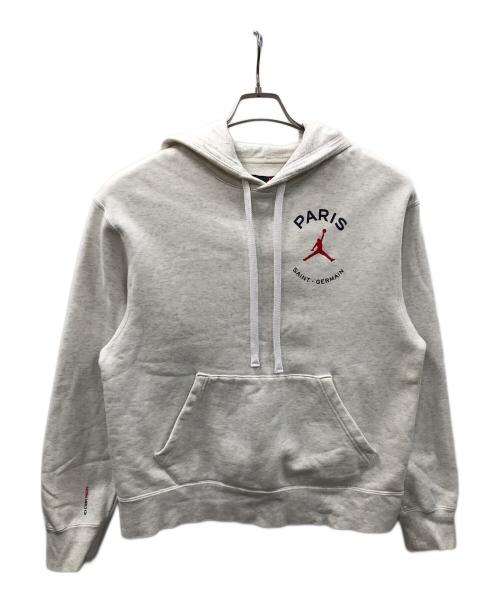 JORDAN（ジョーダン）JORDAN (ジョーダン) Paris Saint-Germain (パリサンジェルマン) フリースプルオーバー ライトグレー サイズ:Mの古着・服飾アイテム