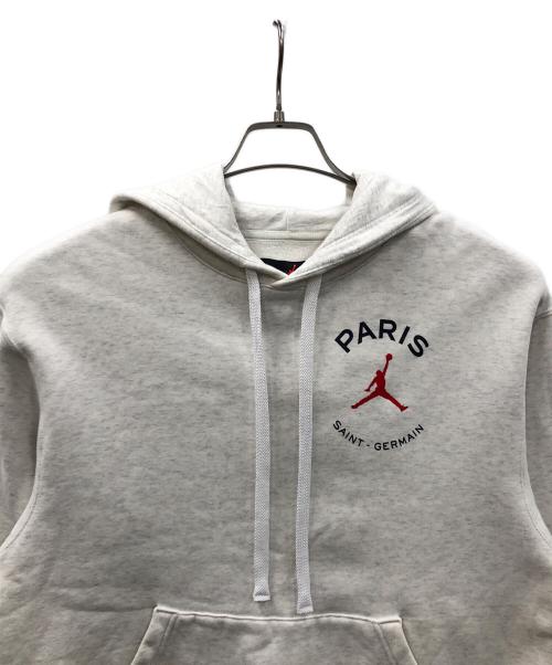 JORDAN（ジョーダン）JORDAN (ジョーダン) Paris Saint-Germain (パリサンジェルマン) フリースプルオーバー ライトグレー サイズ:Mの古着・服飾アイテム