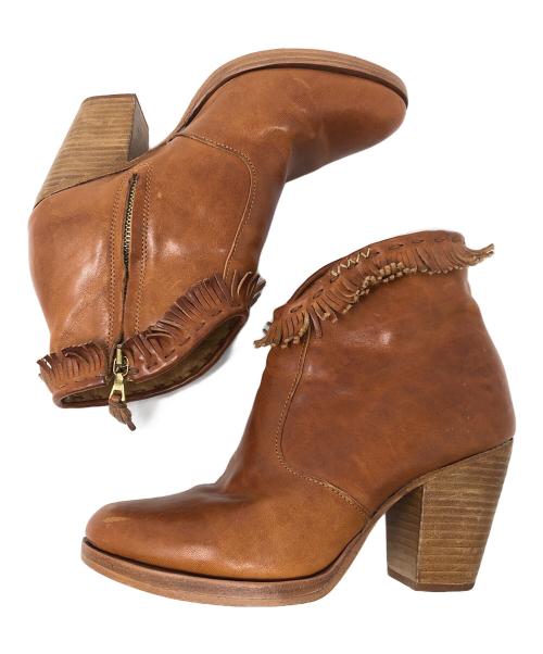 VISVIM（ビズビム）VISVIM (ビズビム) ショートブーツ キャラメル サイズ:USW08の古着・服飾アイテム