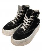 Maison Margielaメゾンマルジェラ）の古着「ハイカットスニーカー」｜ブラック×ホワイト