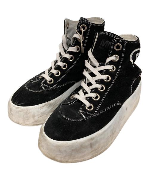 Maison Margiela（メゾンマルジェラ）Maison Margiela (メゾンマルジェラ) ハイカットスニーカー ブラック×ホワイト サイズ:38の古着・服飾アイテム